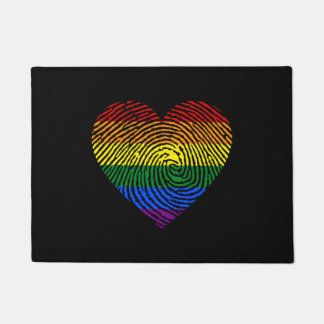 Paillasson Drapeau LGBT Empreinte Fiers cadeaux LGBT Pride
