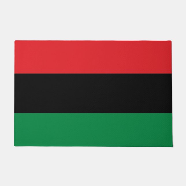 Paillasson Drapeau panafricain de l'UNIA (Devant)