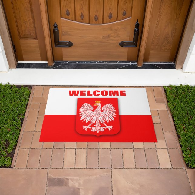Paillasson Drapeau Pologne Patriotique Polska Voyage Aigle Wi (De plein air)