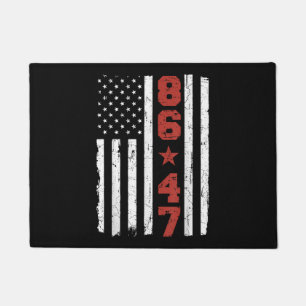 Paillasson Drapeau rétro Vintage USA 86 47 Anti Trump