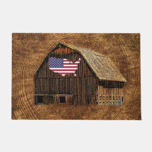 Paillasson Drapeau rustique américain