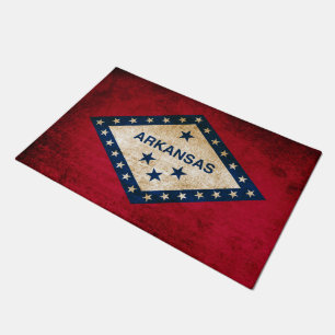 Paillasson Drapeau rustique vintage de l'Arkansas