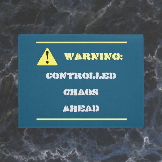 Paillasson Drôle Chaos vers le bleu (Créateur téléchargé)