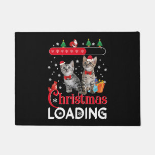 Paillasson Drôle Chat de Noël laid