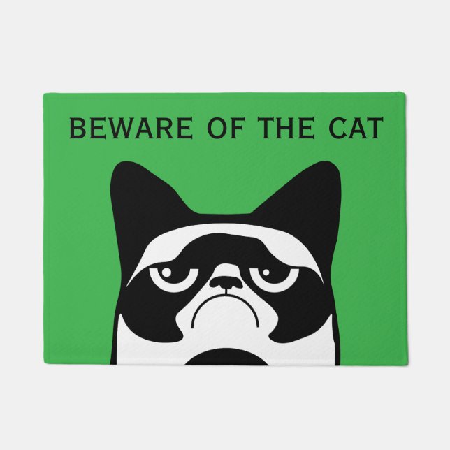 Paillasson Drôle chat en colère (Devant)
