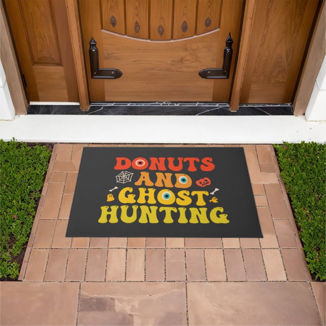 Paillasson Drôle Éffrayant Donuts Super Et Chasse Aux Fantôme (De plein air)