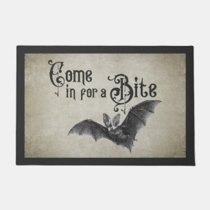 Paillasson Drôle Halloween Vampire Bat Venez pour un Bite