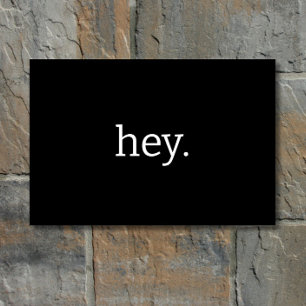 Paillasson Drôle "Hé". Simple Typographie Minimaliste Moderne