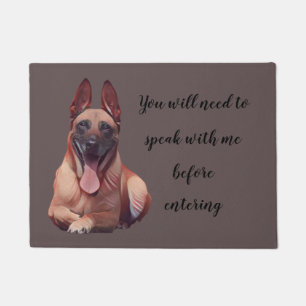 Paillasson Drôle Malinois Belge Dog