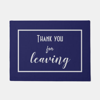 Paillasson Drôle "Merci de départ" Introvert Antisocial