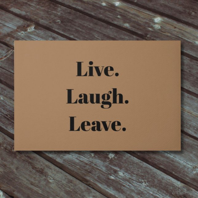 Paillasson Drôle "Vis". Rire. Pars." Introduire Antisocial (Humor for your front door or entry to an interior room)