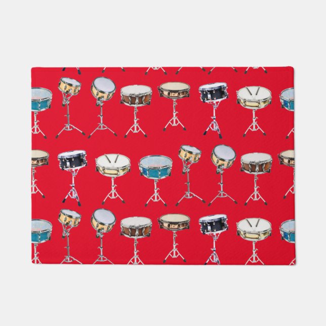 Paillasson Drummer Snare Drums Cool percussionniste (Devant)