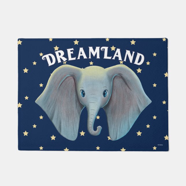 Paillasson Dumbo| Beaux gros oreilles peintes Art (Devant)