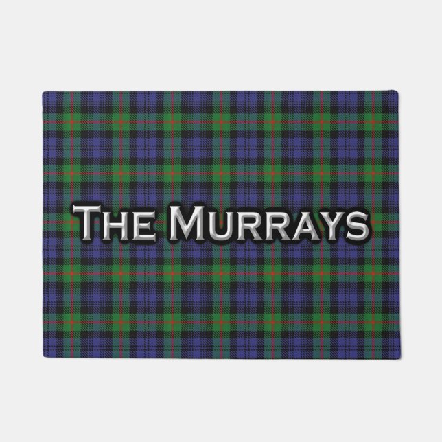 Paillasson écossais de tartan de Murray de clan (Devant)