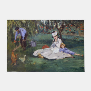 Paillasson Edouard Manet - La famille Monet dans son jardin