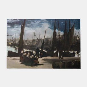 Paillasson Edouard Manet - Le Port de Boulogne au clair de lu