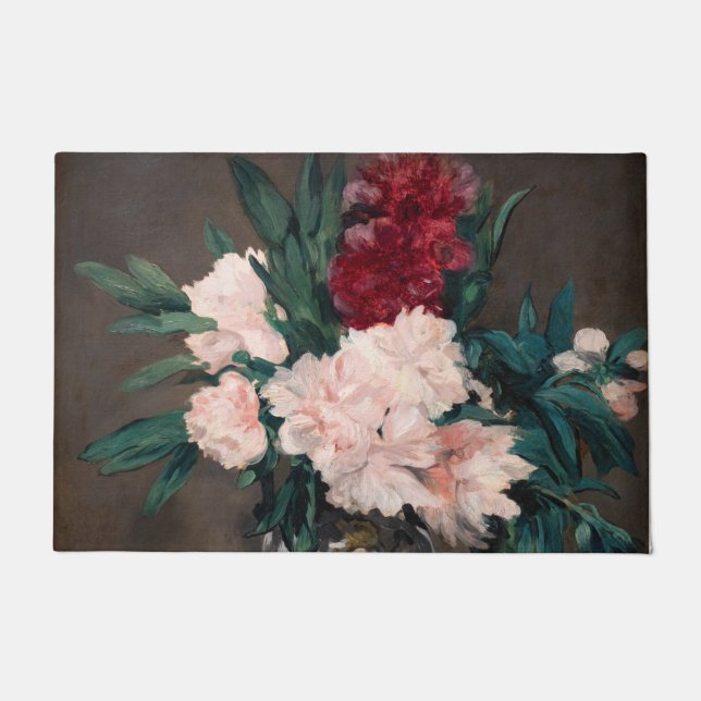 Paillasson Edouard Manet - Vase de pivoines sur petit piédest (Devant)