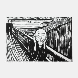 Paillasson Edvard Munch - La lithographie de cri