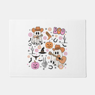 Paillasson Éffrayant Ghost Cowboy Cute Halloween Boo Western 
