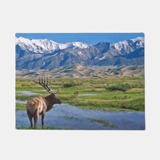 Paillasson Élans - montagnes rocheuses (Devant)
