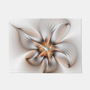 Paillasson Élégance florale Art Abstrait fractal moderne