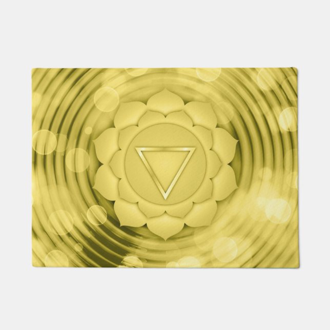 Paillasson Elégant or Chakra Zen Yoga méditation spirituelle (Devant)