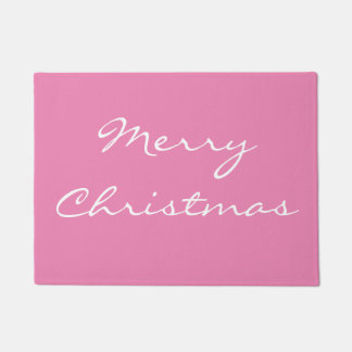 Paillasson Élégant Pink Joyeux Mat de porte de Noël