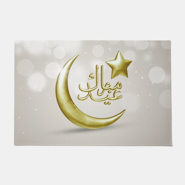 Paillasson Élégante star de la lune d'or de l'Aïd Moubarak -  (Devant)