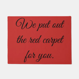 Paillasson Éliminer la moquette rouge