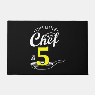 Paillasson Enfants 5e anniversaire cadeau | Cuisiner 5 ans