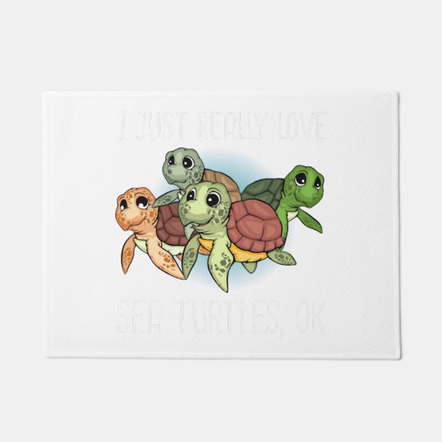 Paillasson Enfants Cadeaux de tortues marines Femmes Tortues  (Devant)