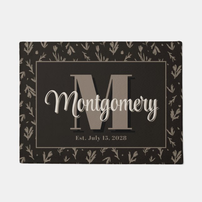 Paillasson Enseigne personnalisée avec le nom de famille Cade (Devant)