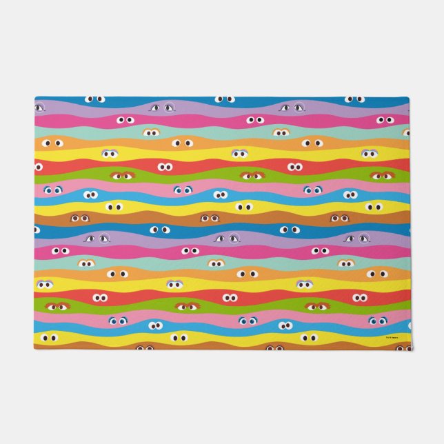 Paillasson Ensemble Motif des yeux (Devant)