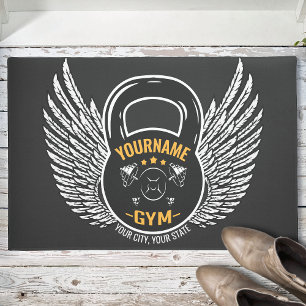 Paillasson Entraîneur de fitness GYM personnalisé Kettlebell