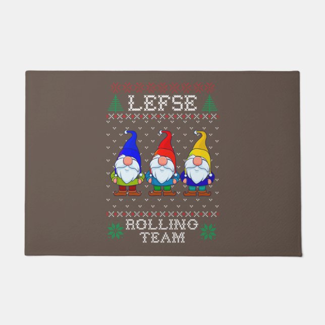 Paillasson Equipe de marche gauche, Baking de Noël Tomte Gnom (Devant)