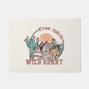 Paillasson Esprit libre, Coeur sauvage Pays occidental