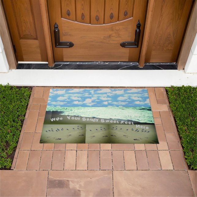 Paillasson Essuyez votre sandy Sweet Feet Ici 30" x 45" mat d (De plein air)