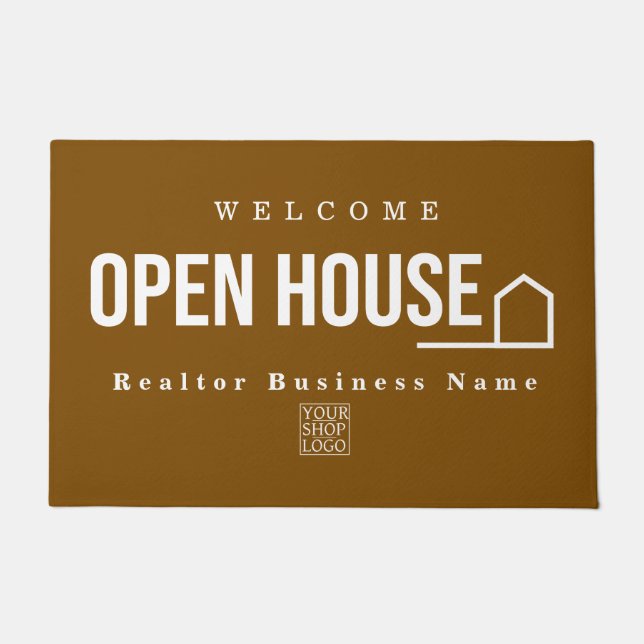 Paillasson Estate Open House Modern Chic Brown (Devant)