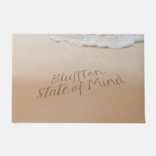 Paillasson État d'esprit de Bluffton Écrit dans le sable Plag