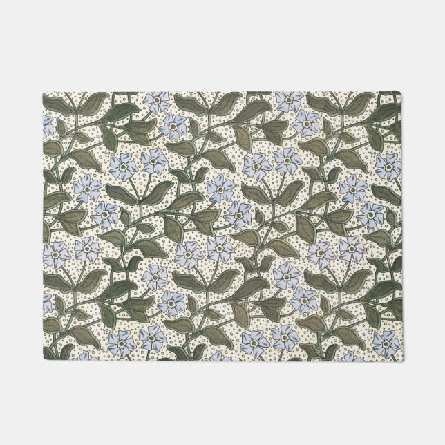 Paillasson Été Périwinkel Fleur Plutôt Élégant Floral (Devant)