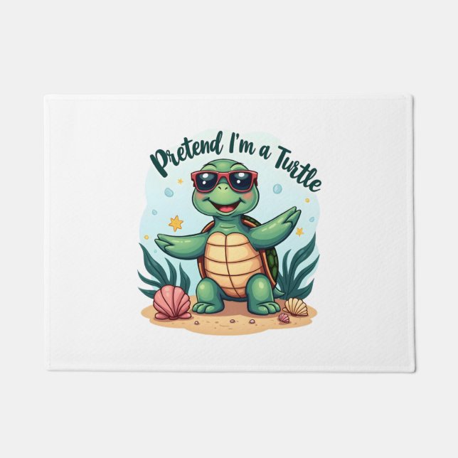 Paillasson Faire semblant d'être une fête d'Halloween de tort (Devant)