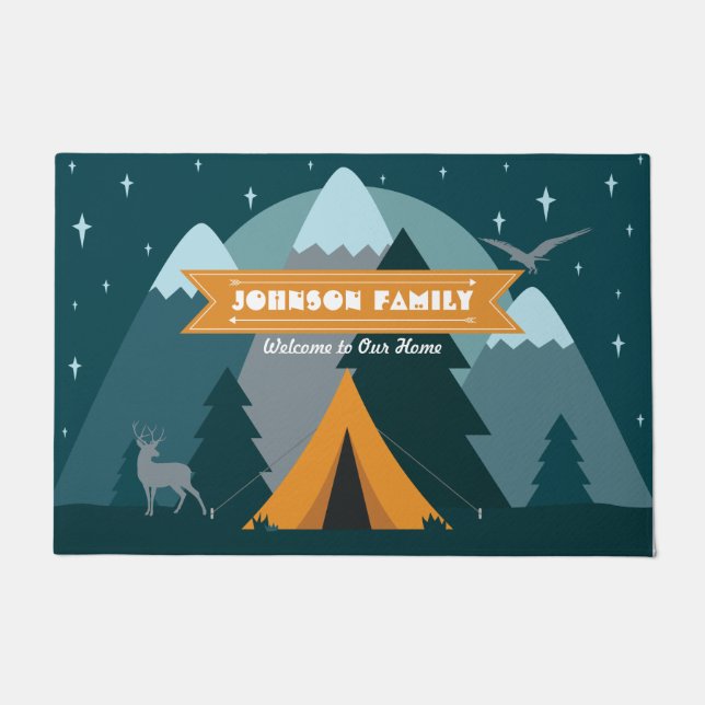 Paillasson Faites votre propre camping Mountain Outdoor Adven (Devant)
