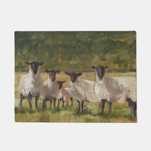 Paillasson Famille de moutons