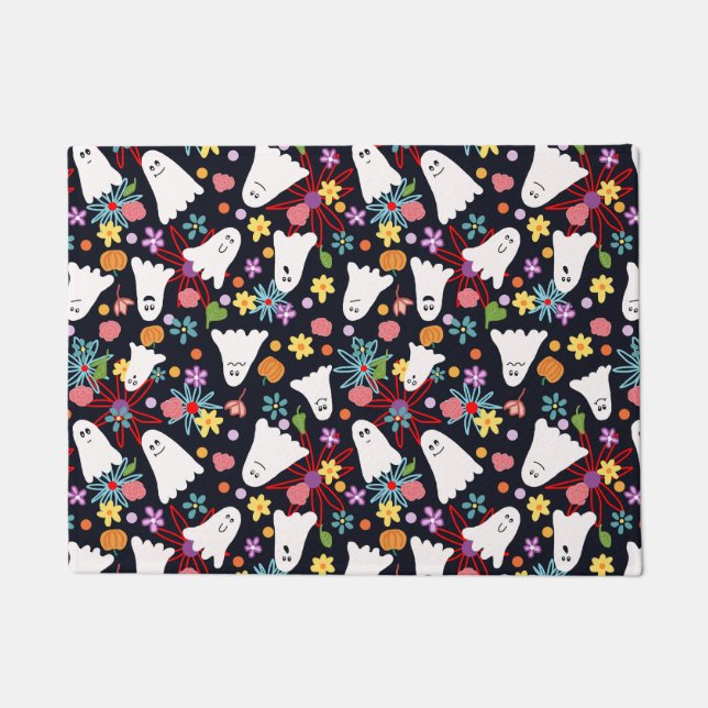 Paillasson Fantômes et fleurs (Devant)