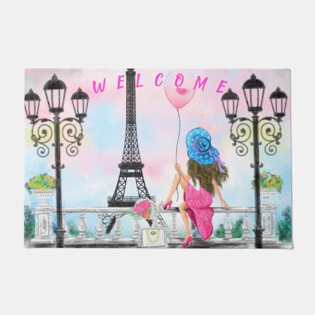 Paillasson Femme À Paris (Devant)