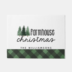 Paillasson Ferme Noël Pays Plaid Nom de famille Bois