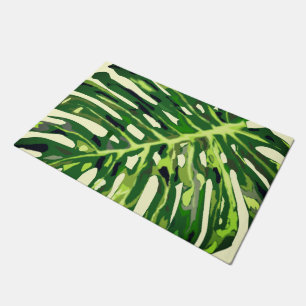 Paillasson Feuille de monstère tropicale