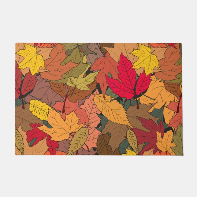 Paillasson Feuilles d'automne colorées (Devant)