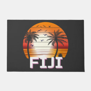 Paillasson Fiji Vintage Palm Trees Summer Beach