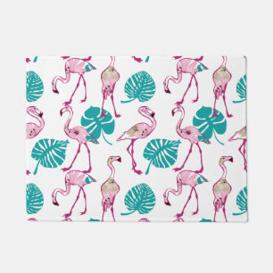 Paillasson Flamants roses roses